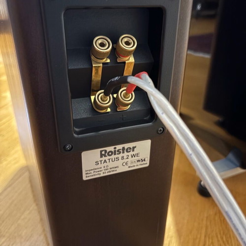 Ηχεία Roister Status 8.2 μεταχειρισμένα, επιδαπέδια, σετ 2 τεμαχίων με βάσεις Soundcare