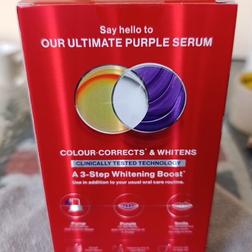 Colgate purple serum teeth whitening new, unused