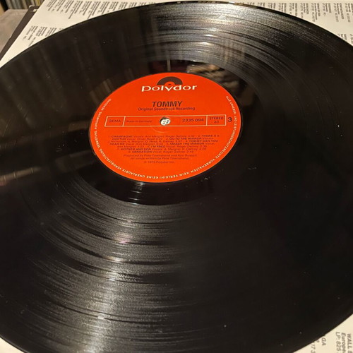 Tommy The Movie soundtrack used, double LP rock