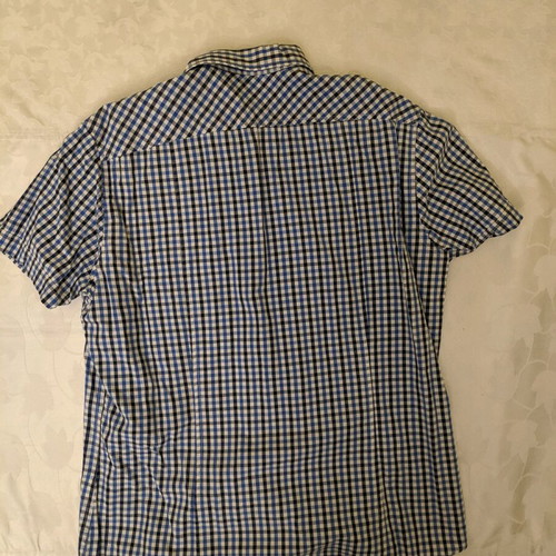 H&M checkered blue shirt size L like new