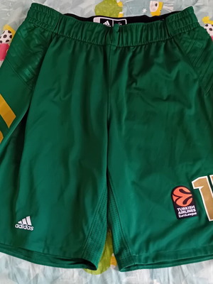 Παναθηναϊκός Μπάσκετ Σορτς Adidas 2019 Matchworn Ίαν Βουγιούκας Μέγεθος 4XL