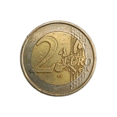 2 Euro Italy 2002 coin used