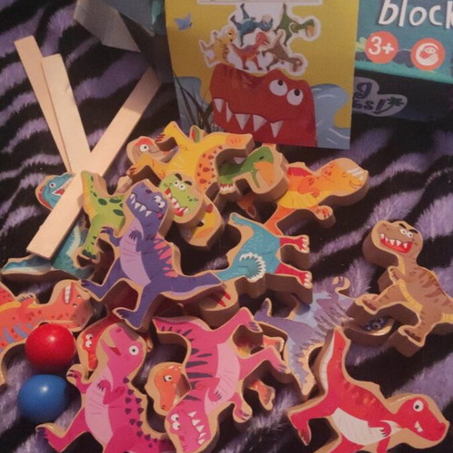Wooden Balance Game with Dinosaurs new, educational toy