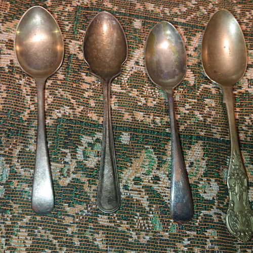 Old spoons used with markings