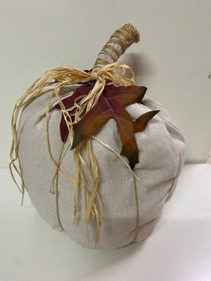 Decorative Fabric Pumpkin new 40x22x24cm