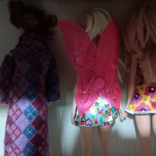Barbie dolls used, lot of 4 children's