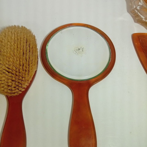 Antique 12-Piece Grooming Set 1920s-1930s with 9K Gold Monogram