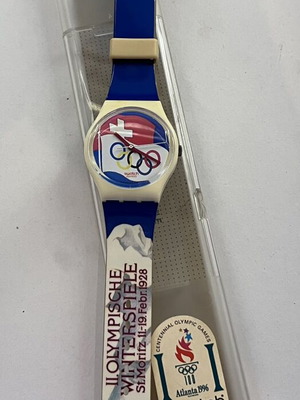 Swatch Saint St. Moritz 1928 Model 1994 New, Colorful Unisex Watch