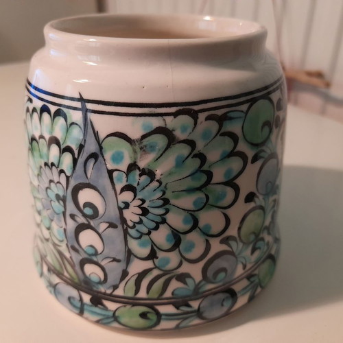 Icaros collectible ceramics used, set of 3, hand-painted