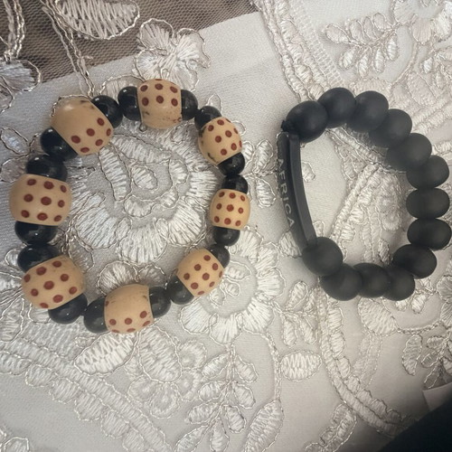 Africa Bracelets handmade, new, wood, set of 2