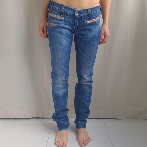 Miss Sixty Style Radio women's jeans size M W30 L32 low rise skinny like new, blue