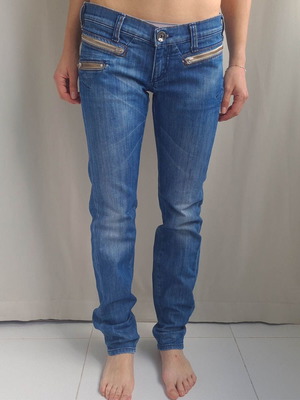 Miss Sixty Style Radio women's jeans size M W30 L32 low rise skinny like new, blue