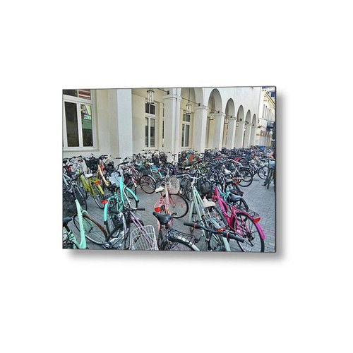Thessalia Poster Karditsa Bicycles in Central Square 30x20 cm new