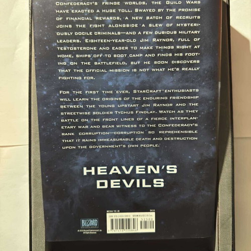 Heaven's Devils book like new, signed, Starcraft