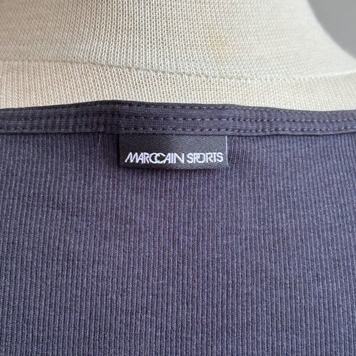 Marc Cain black ribbed cotton dress sport series like new, slim fit