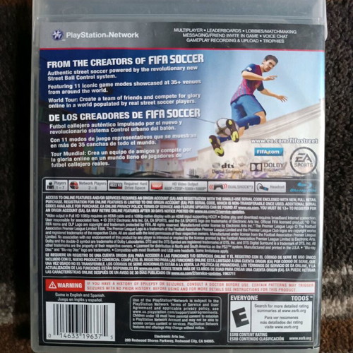 FIFA Street PlayStation 3 like new