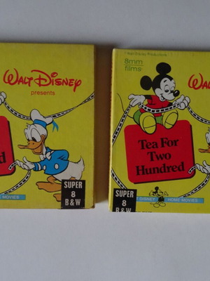 Ταινίες κινουμένων σχεδίων Disney Super 8mm βωβές πακέτο 2 σαν καινούργιο