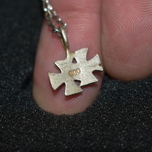 Silver double Iron Cross WW2 used, silver 800