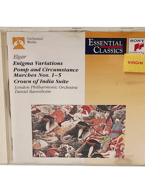 Elgar CD used, London Philharmonic Orchestra, Daniel Barenboim, classical music