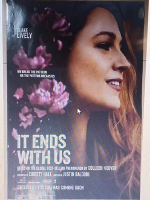 It Ends With Us poster like new, 70x100cm