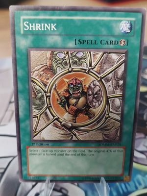Shrink 1st edition Yu-Gi-Oh! card used