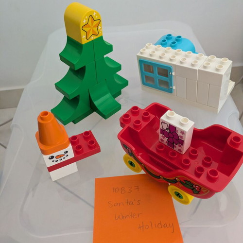 Lego Duplo Santa's Winter Holiday used, pieces from set 10837