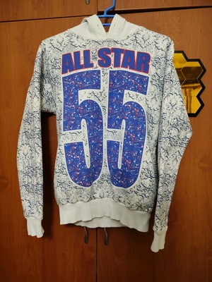 All Star Hoodie size S like new, white multicolor