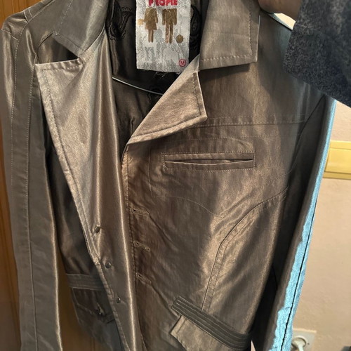 Jacket used in silver gray color size M
