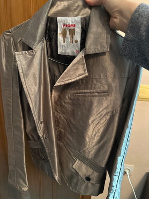 Jacket used in silver gray color size M