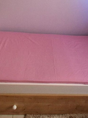 Kiddo children's bedroom set 3 pieces used, white wood finish