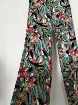 Maison Scotch παντελόνι βισκόζ εμπριμέ σαν καινούργιο, μέγεθος small