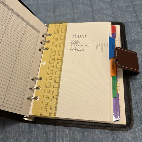 Vintage leather organizer Oasis The Ultimate Organizer like new