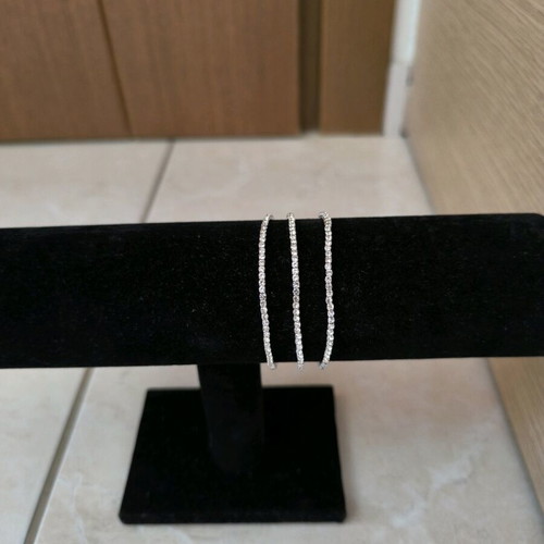 Women's bracelets new, set of 3, silver
