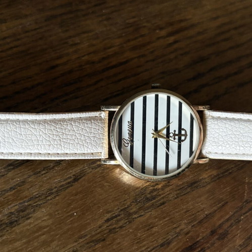 Geneva women's wristwatch nautical style used, anchor design