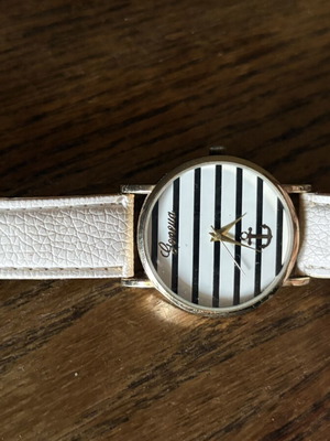 Geneva women's wristwatch nautical style used, anchor design