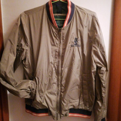 Henry Cotton’s bomber jacket like new, Italian, denim-beige, size M