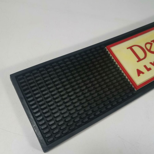 Dewar’s bar mat used, authentic, non-slip rubber