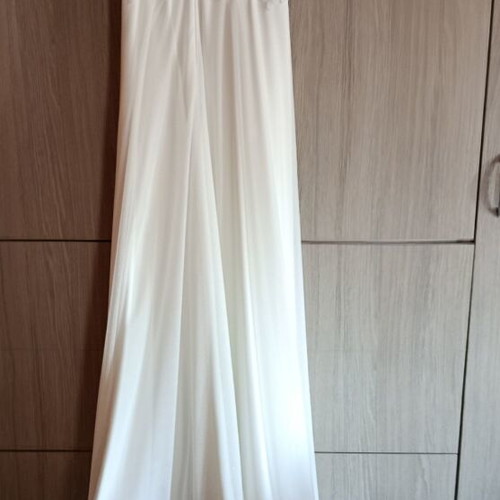 Wedding dress with veil and 4 flower girls dresses, white, size S