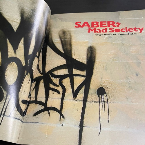 Saber Mad Society graffiti book like new, 2007