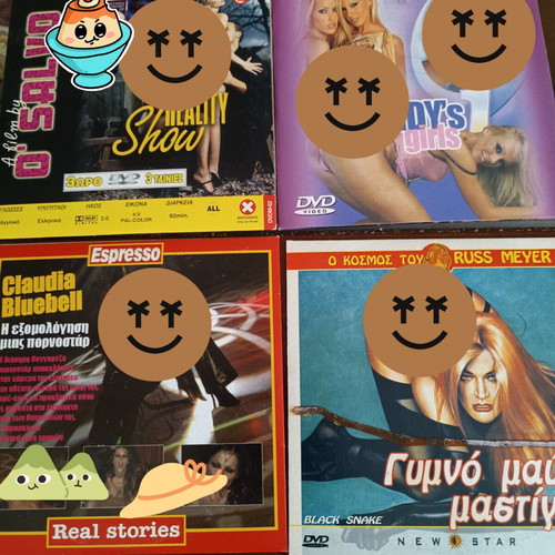 DVD movie pack 20 adult DVDs including 4 Greek, like new