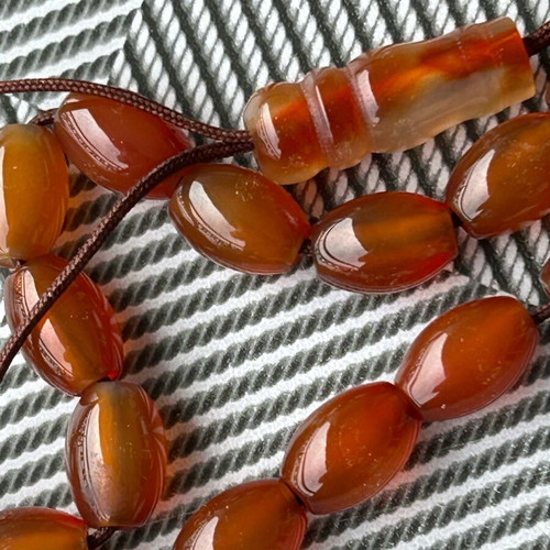Agate Carnelian Worry Beads used 43g