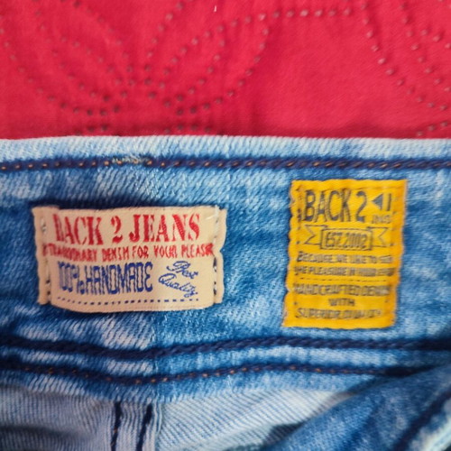 Back2jeans handmade denim shorts like new, size XS