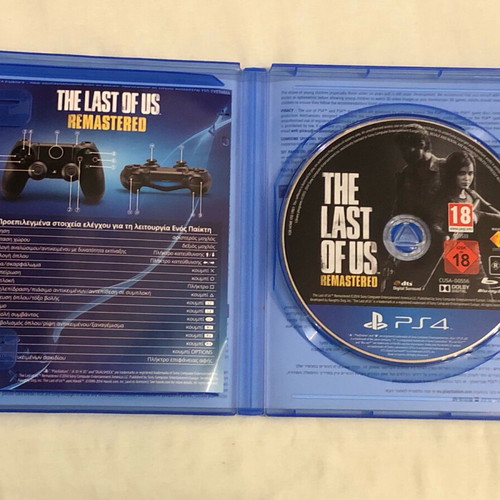The Last Of Us Remastered PS4 game like new with EVA case for DualShock pack of 4