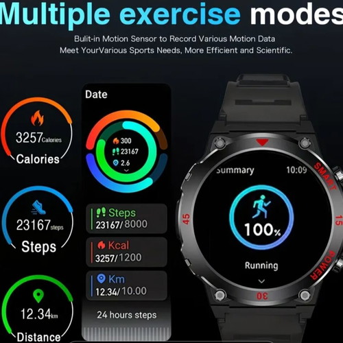 LAXASFIT 1.52 HD Screen Smart Watch