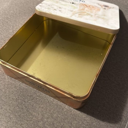 Metal tin new from biscuits