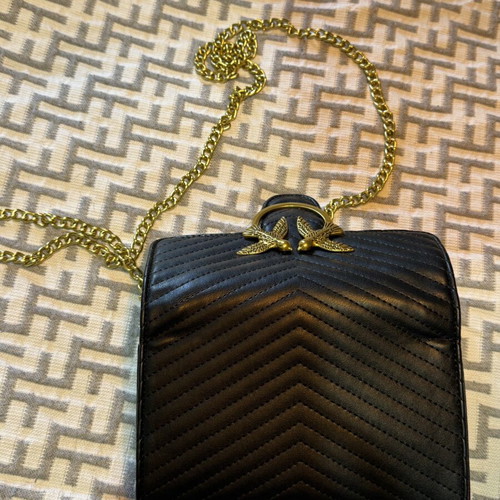 Pinko black crossbody bag like new