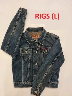 RIGS Vintage Denim Jacket L Like New Dark Blue