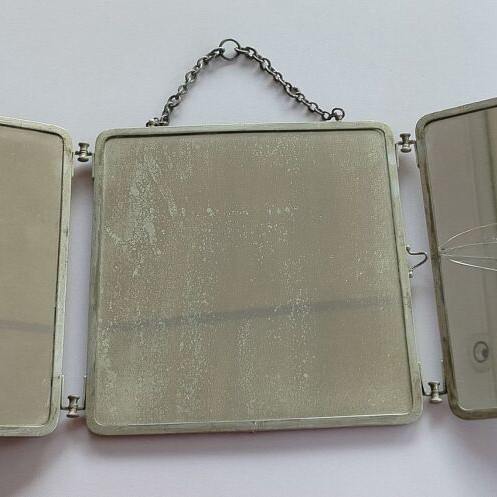 Triple Wall and Table Mirror with Bird Motif used