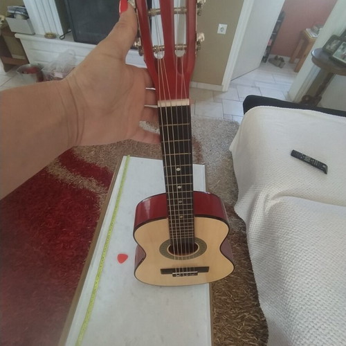 Wooden children's guitar used, 78 cm