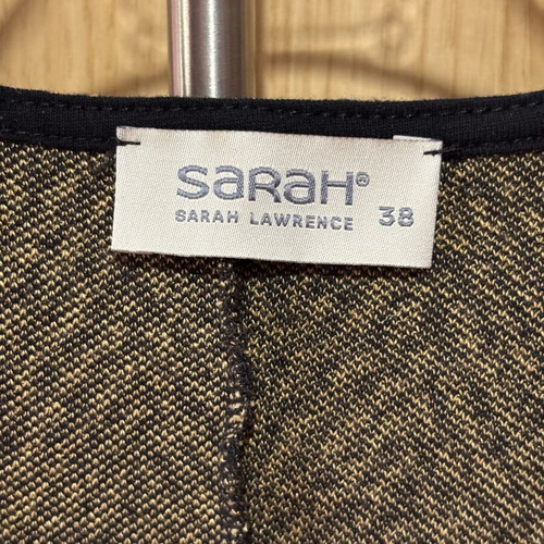 Sarah Lawrence herringbone dress like new, black and beige, size M